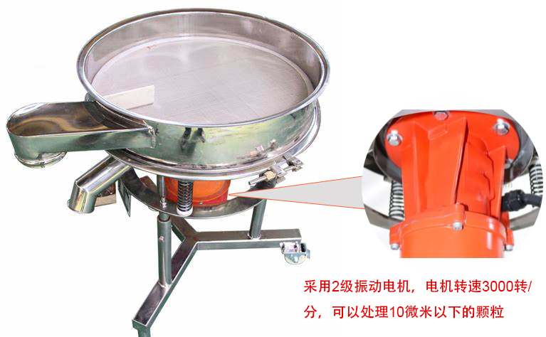 高頻篩特點(diǎn)：框體加高可防止?jié){液往外飛濺；加擋料板可加快排料，提高篩分效率