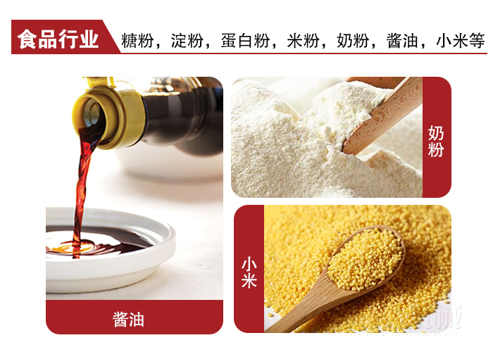 全不銹鋼食品振動(dòng)篩可用于糖粉，小米，淀粉，蛋白粉，米粉，奶粉，醬油等物料
